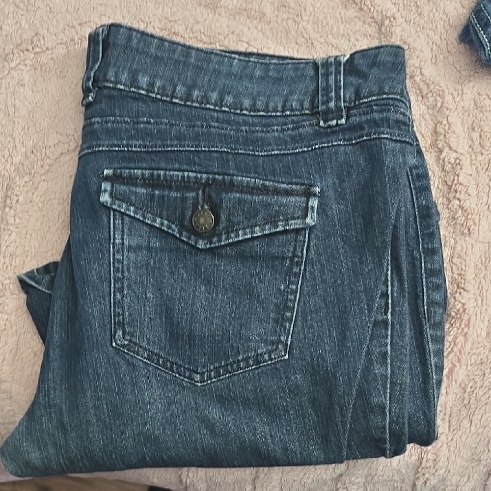 Elle Dark Blue Straight Leg Jeans